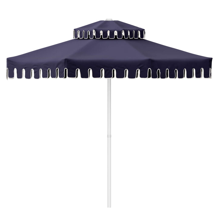 Double Tiered Midnight Navy Market Umbrella