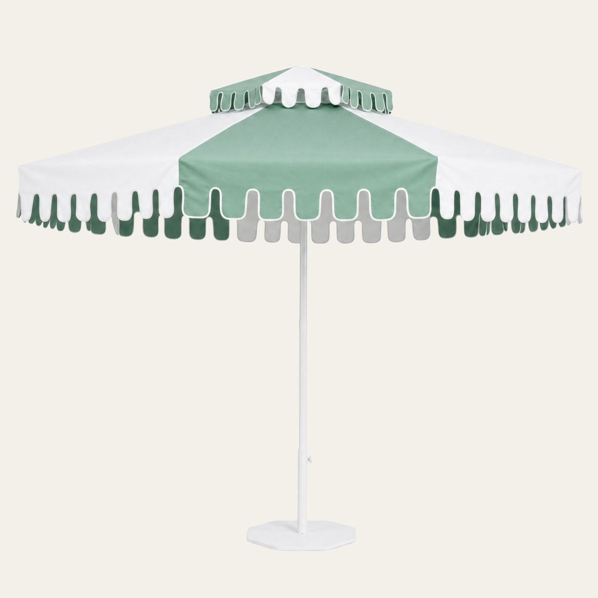 Cactus Green double-tier market umbrella