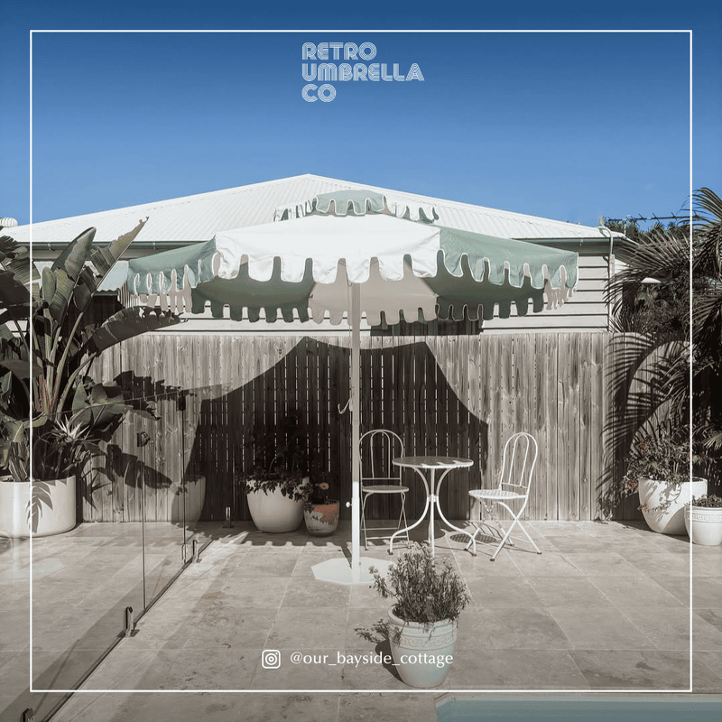 UGC of Double Tiered Cactus Green Market Umbrella