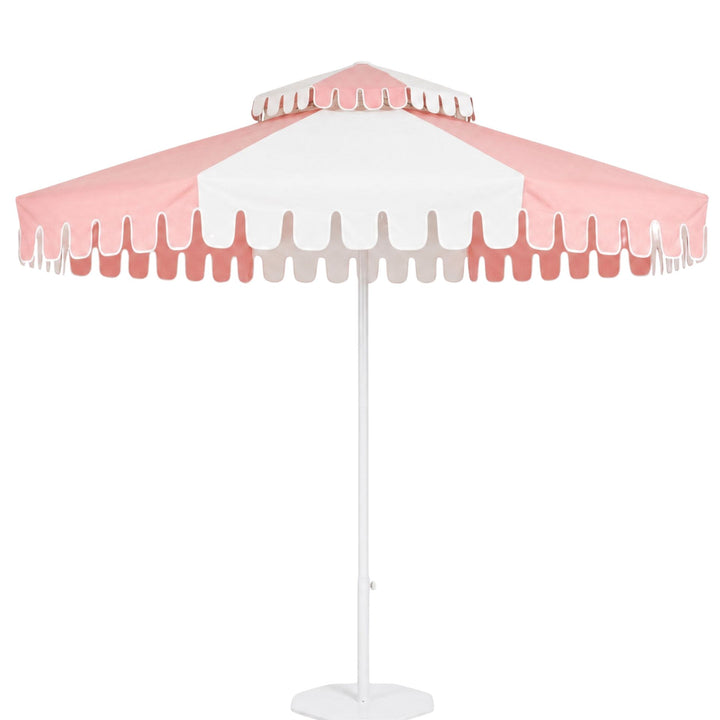 Powdered Blush Double Tier Umbrella