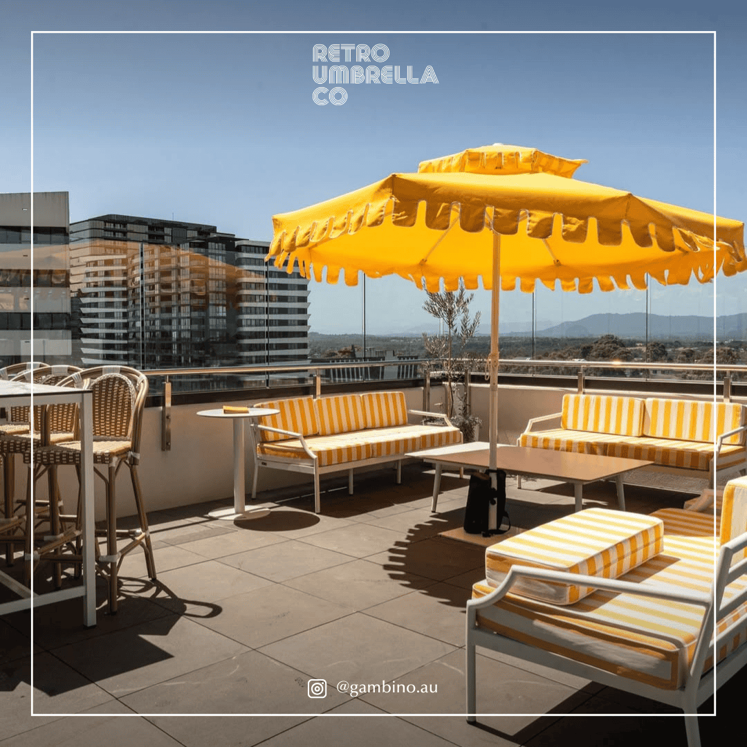 UGC of Double Tiered Golden Hour Market Umbrella
