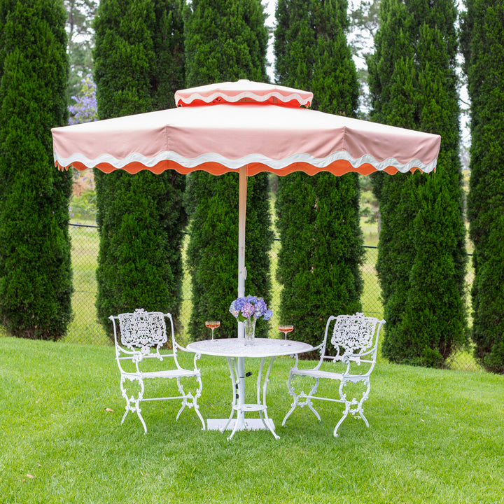 Tuscan Blush Double Tier Umbrella