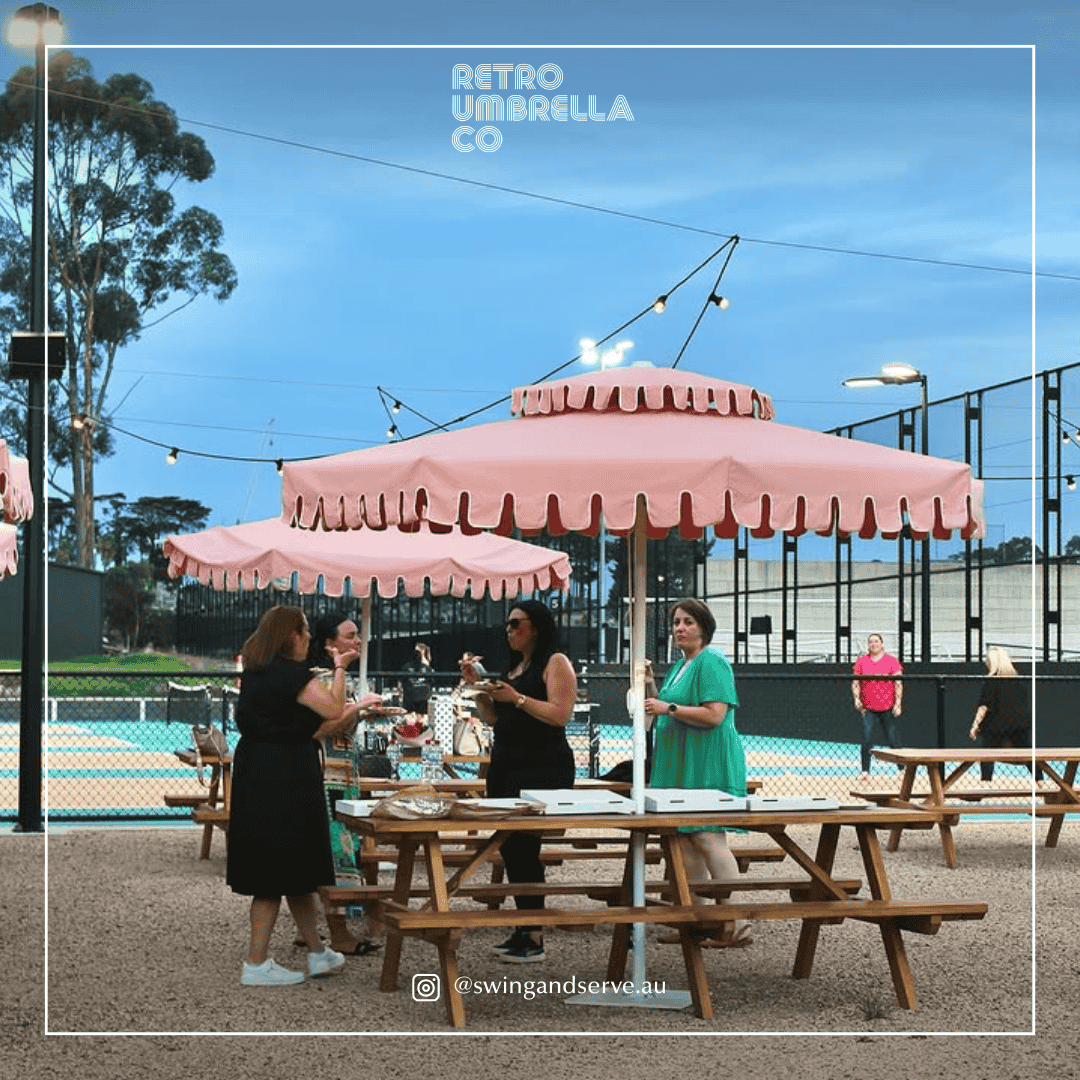 UGC of Flamingo Blush Double Tier Umbrella [PRE-SALE]