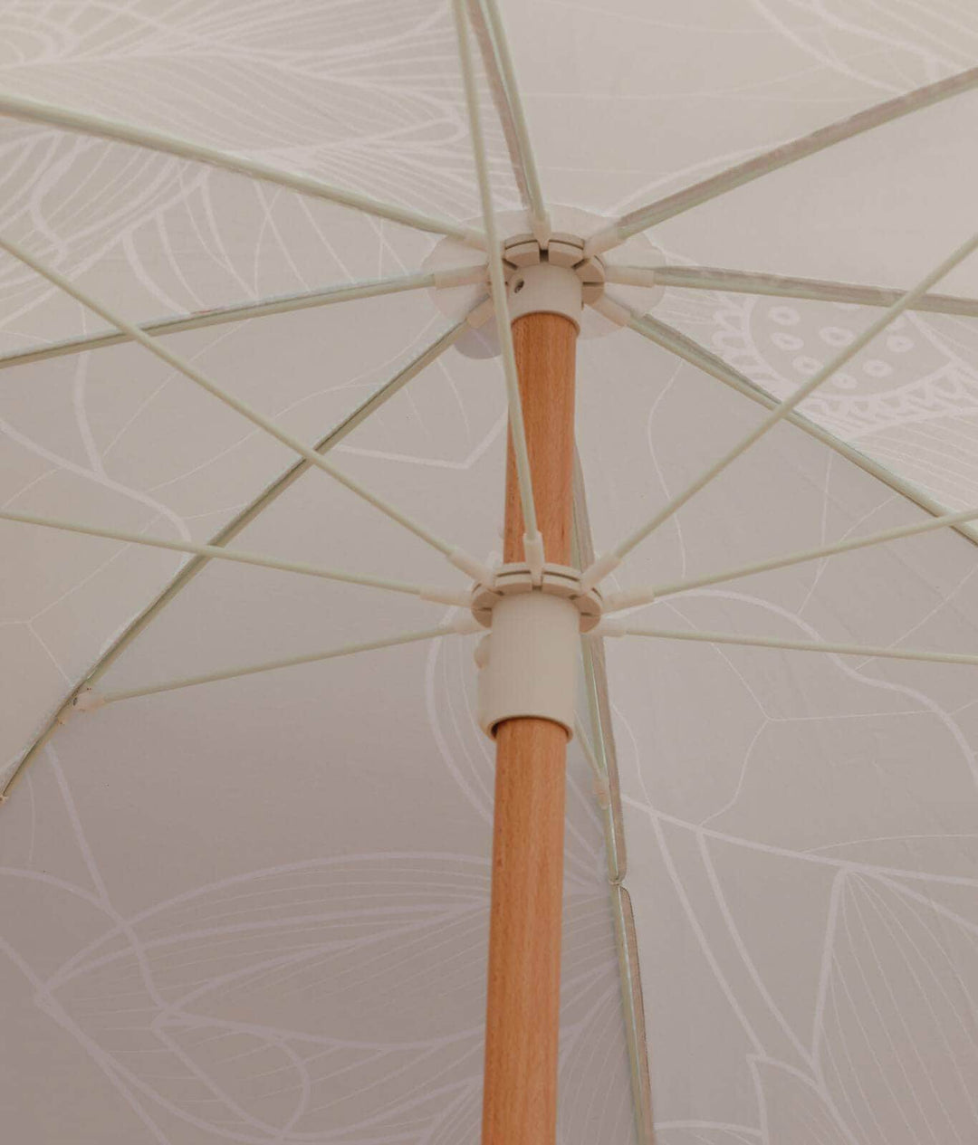 Pistachio Beach Umbrella with Tassels