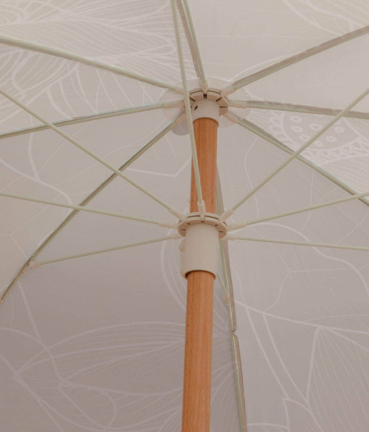 Pistachio Beach Umbrella with Tassels