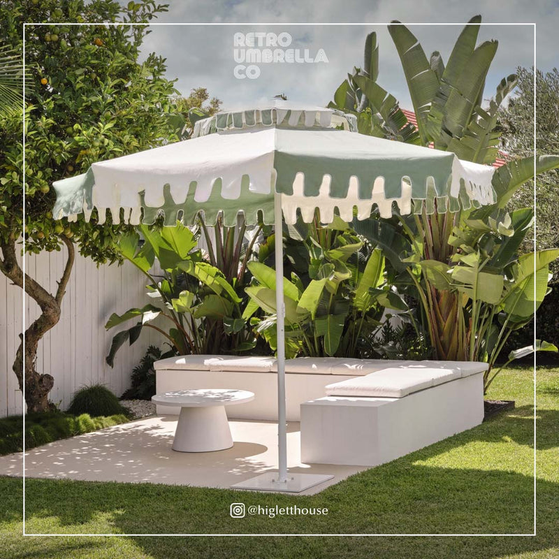UGC of Double Tiered Cactus Green Market Umbrella