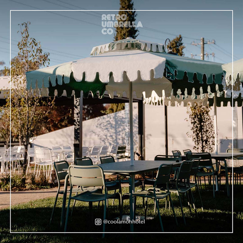 UGC of Double Tiered Cactus Green Market Umbrella