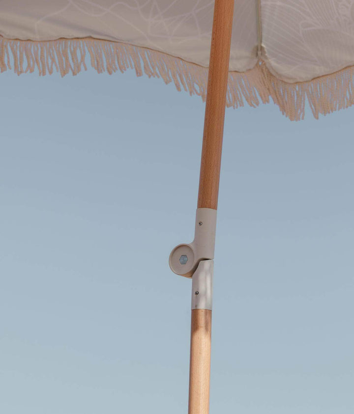 Pistachio Beach Umbrella with Tassels