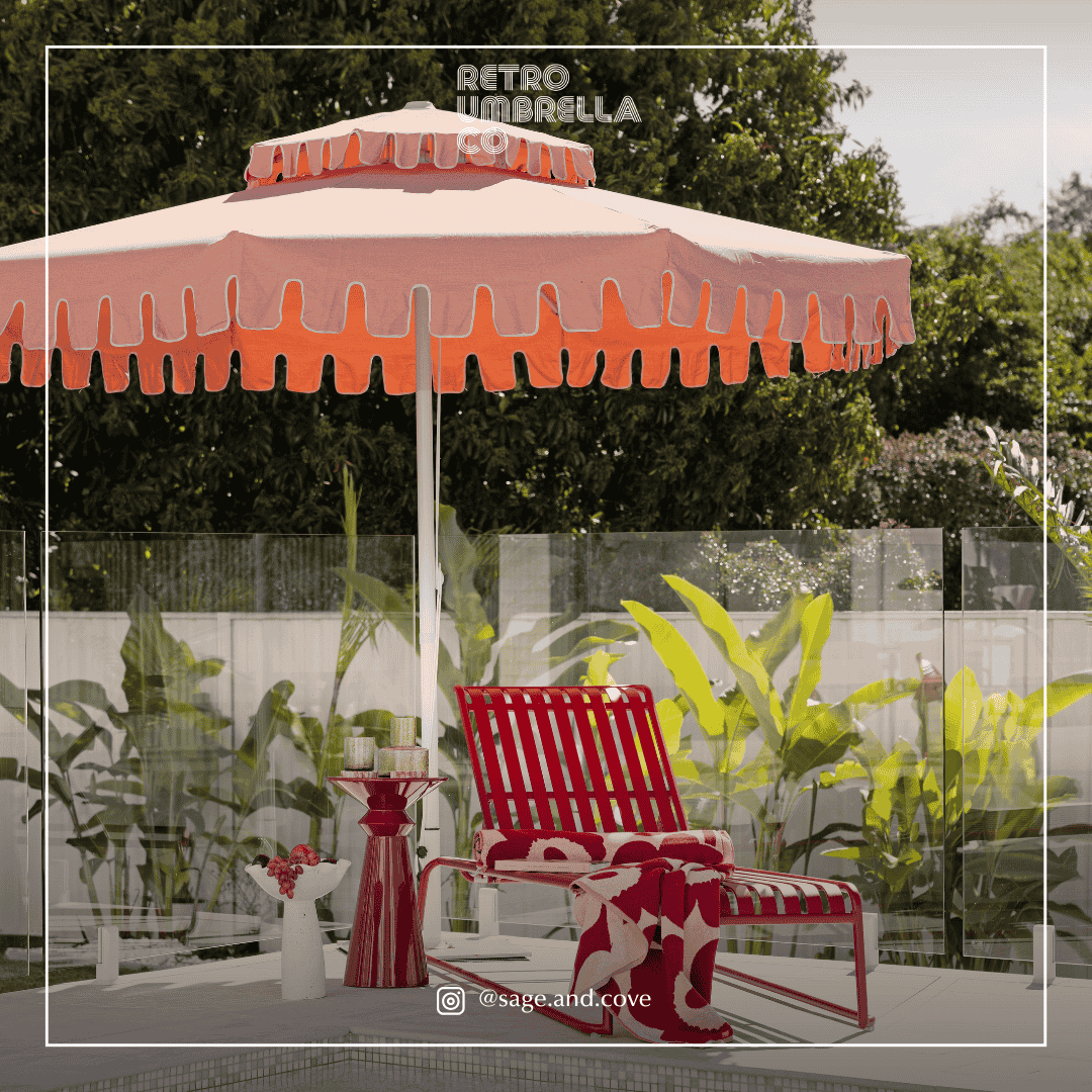 UGC of Flamingo Blush Double Tier Umbrella [PRE-SALE]