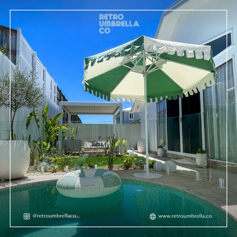 UGC of Double Tiered Cactus Green Market Umbrella