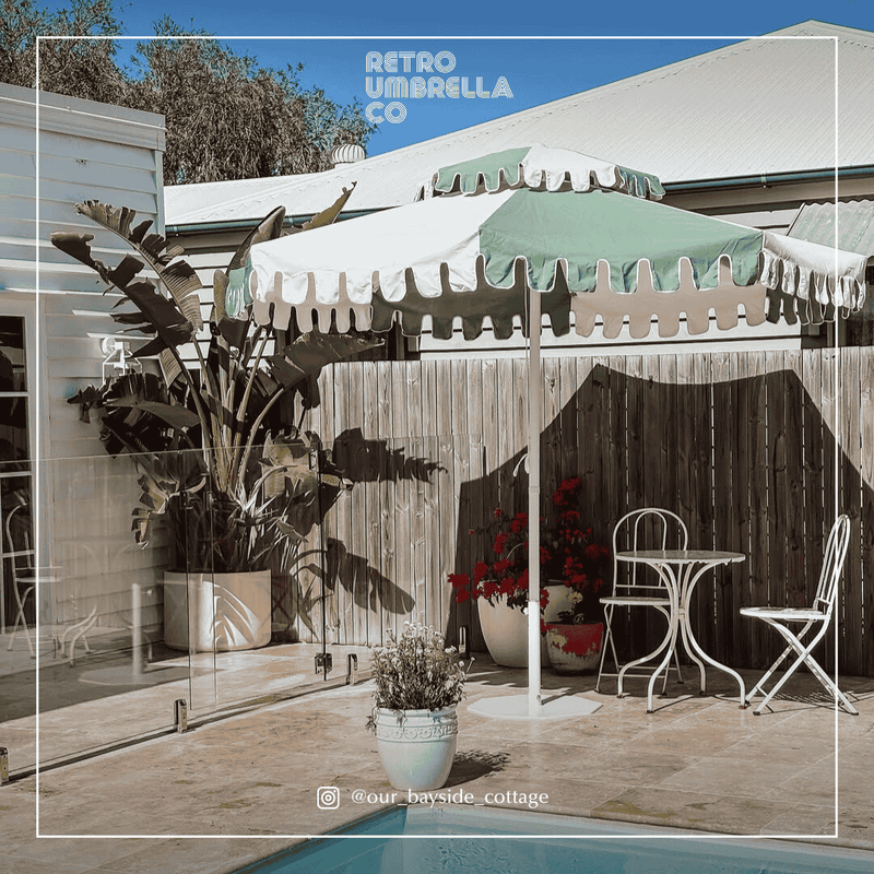UGC of Double Tiered Cactus Green Market Umbrella