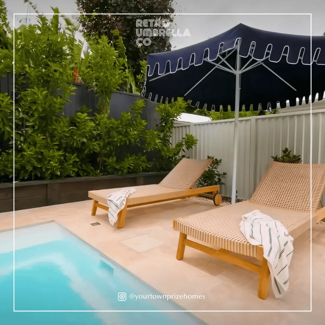 UGC of Double Tiered Midnight Navy Market Umbrella