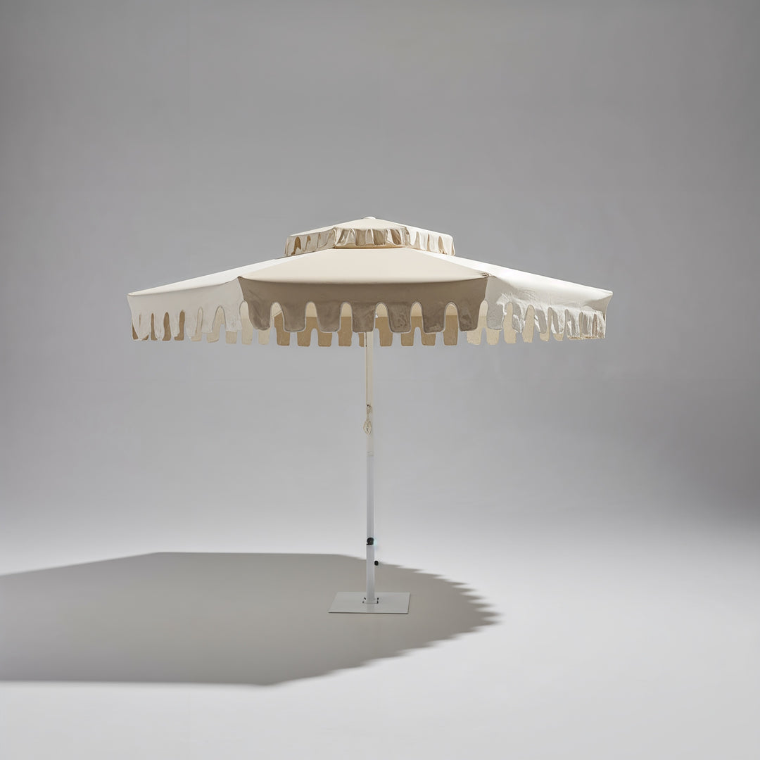 [PRE-SALE] Desert Sand Double Tier Umbrella- As Seen in Britt & Taz’s Backyard on The Block