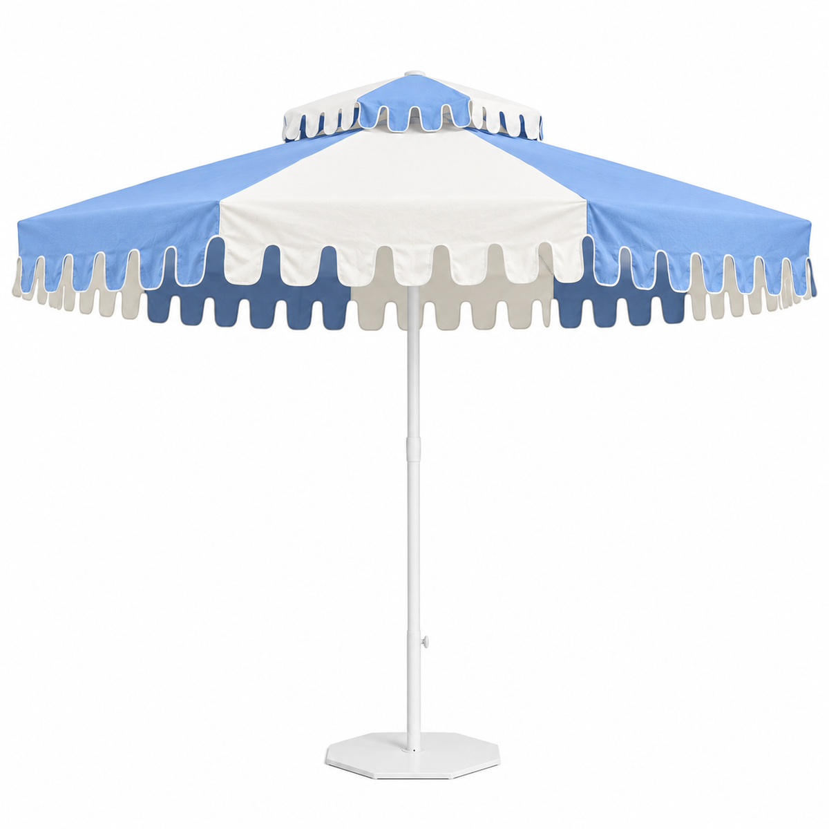 PRE-SALE: Double Tiered Provence Blue Market Umbrella