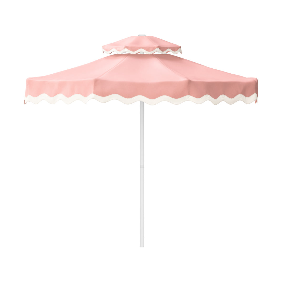 Tuscan Blush Double Tier Umbrella