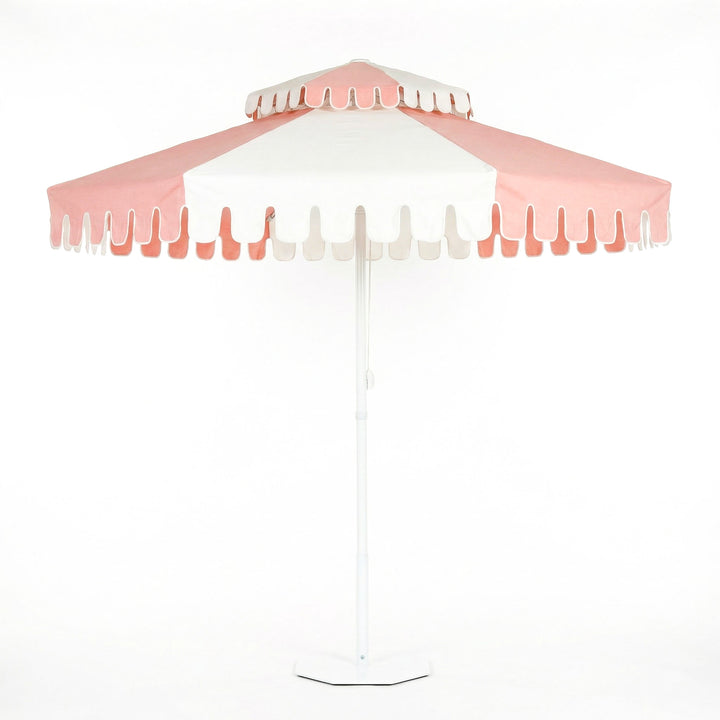 Powdered Blush Double Tier Umbrella